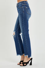 Load image into Gallery viewer, RISEN Dark Wash Crop Flare Jeans