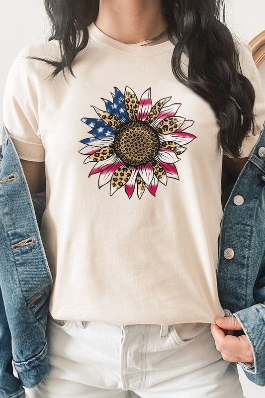 PATRIOTIC SUNFLOWER Graphic Tee