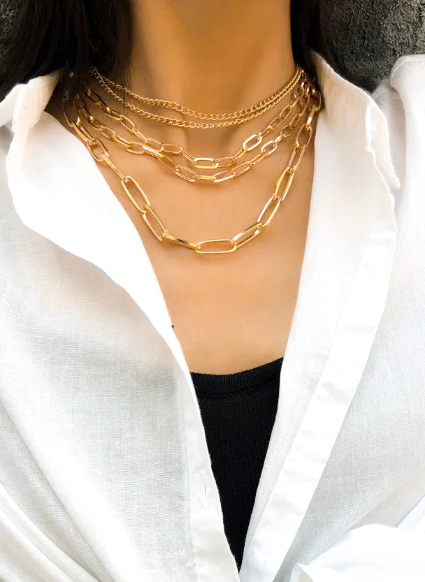 Multi Chain Necklace Stack