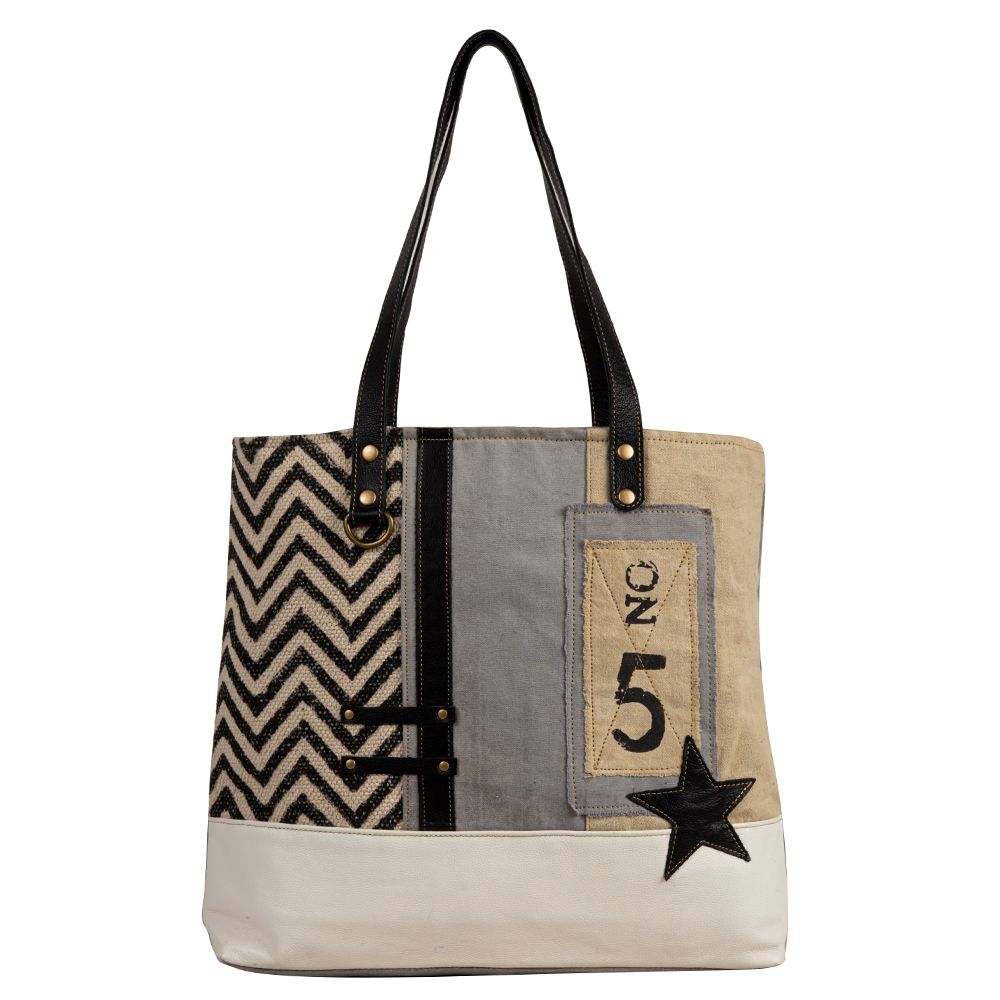 MYRA - Globetrotter Patch Tote Bag