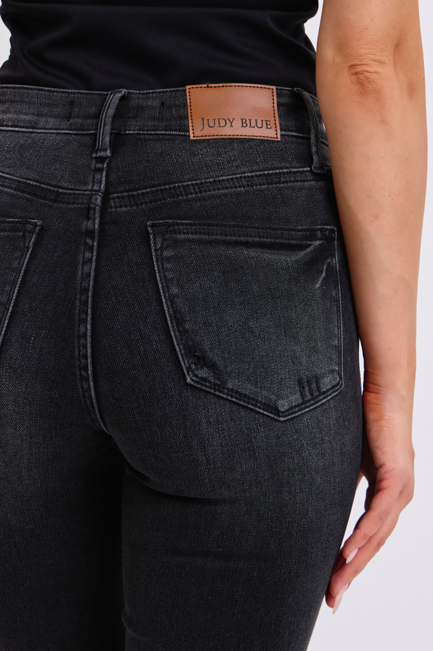 JUDY BLUE Black Tummy Control Skinny Jeans