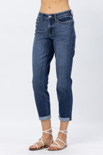 Load image into Gallery viewer, JUDY BLUE Midrise Cuffed Boyfriend Jeans