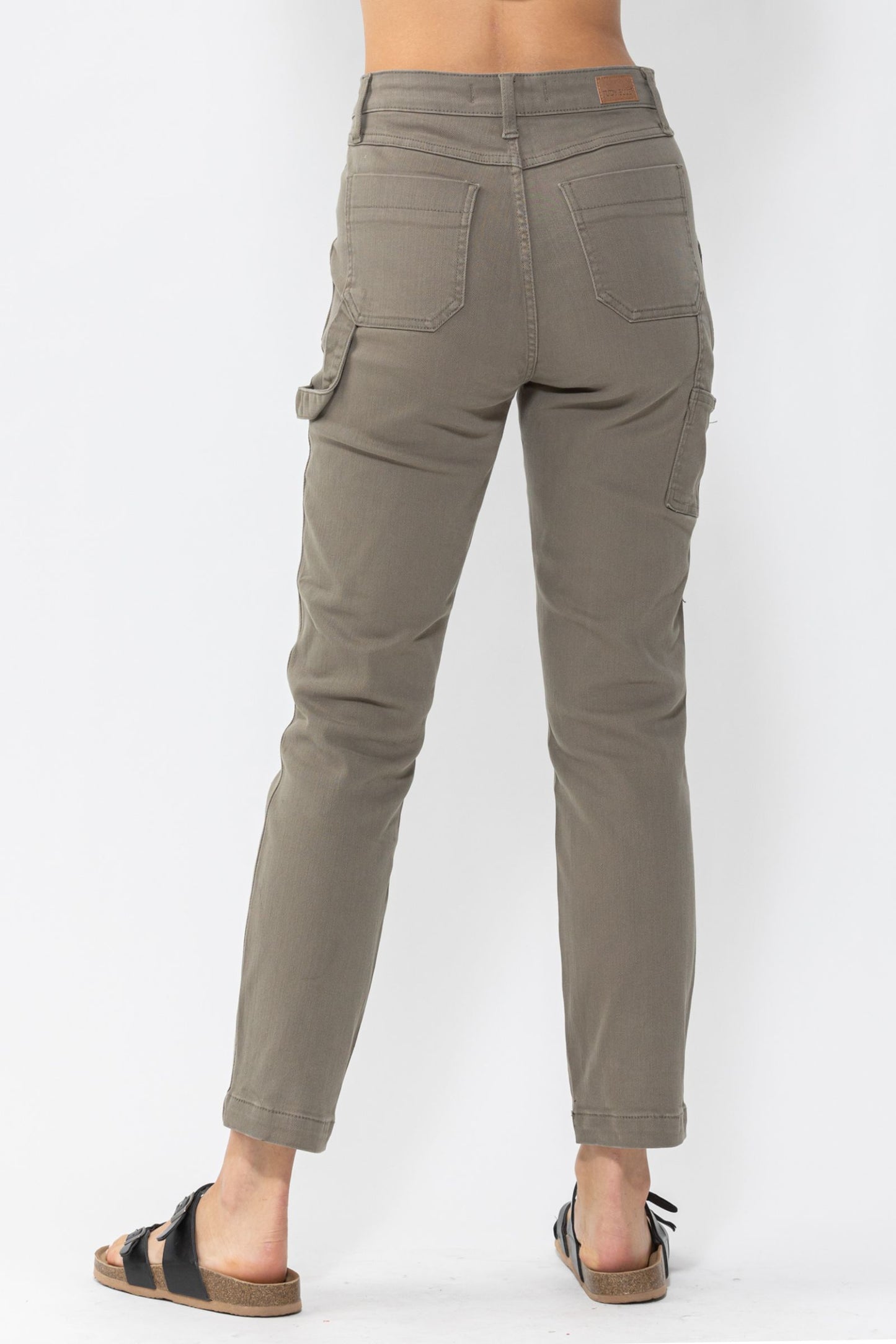 JUDY BLUE Olive Utility Slim Fit Jeans