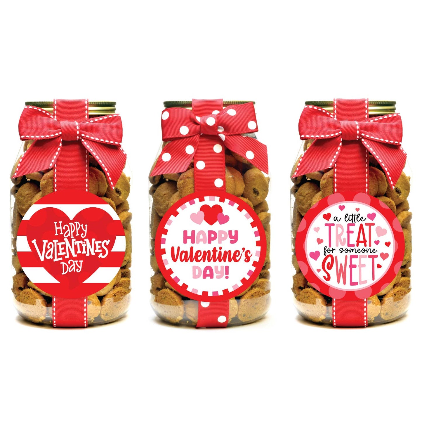 Oh, Sugar! Valentine Quart Jars: Confetti Cupcake Cookies