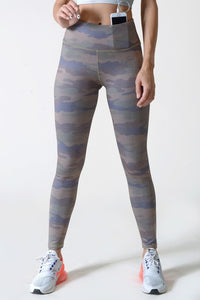 Active Camouflage Leggings with Pocket