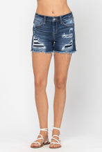 Load image into Gallery viewer, JUDY BLUE Mid Rise Patch Cut Off Shorts