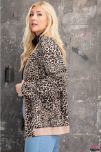 Load image into Gallery viewer, Curvy Animal Print Bomber Jacket