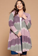 Load image into Gallery viewer, Soft Ombre Stripe Curvy Cardigan