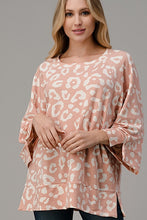 Load image into Gallery viewer, Blush Leopard Curvy Top with Banded Bottom