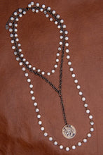 Load image into Gallery viewer, Multi Chain White Bead Necklace