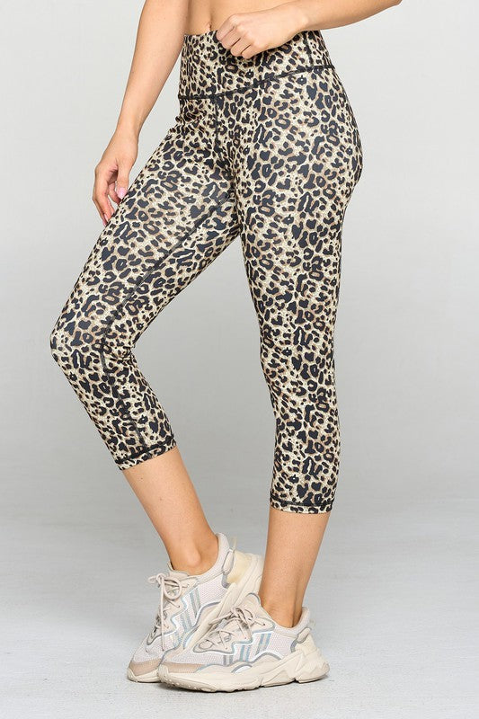 Active Cheetah Capri Leggings