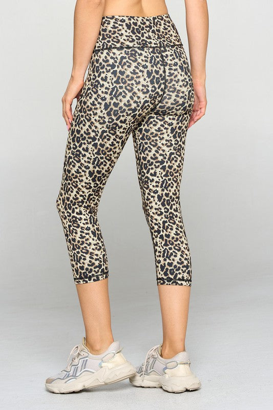 Active Cheetah Capri Leggings