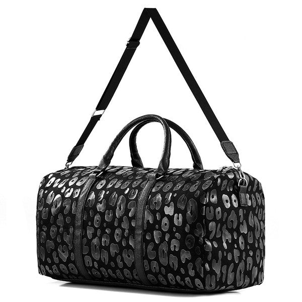 Leopard Print Weekender Bag