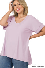 Load image into Gallery viewer, Everyday Ribbed Curvy V-Neck Top