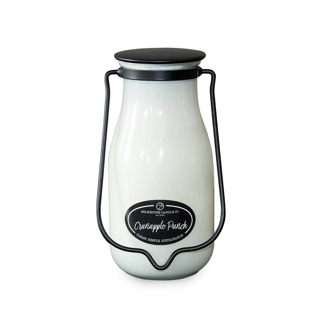 14 oz Milkbottle Jar:  Cranapple Punch