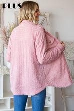 Load image into Gallery viewer, Fuzzy Knit Curvy Shacket