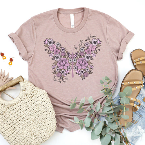 BE STILL BUTTERFLY Graphic Tee