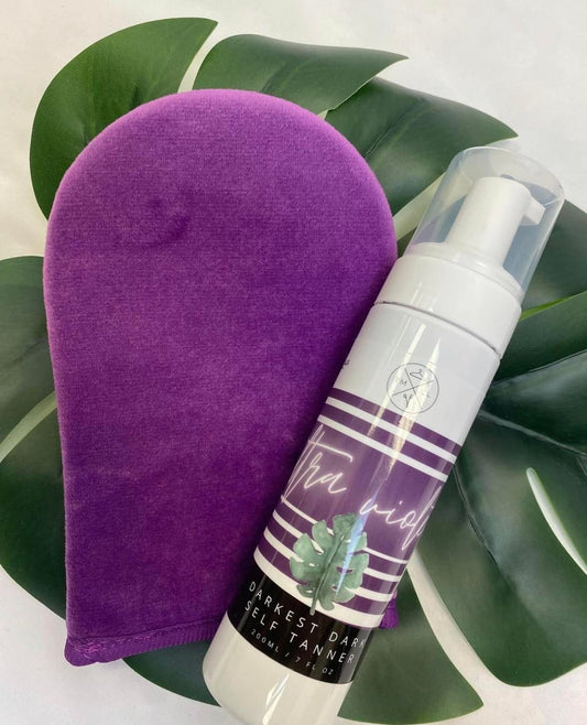 Ultra Violet Tanning Foam with Mitt