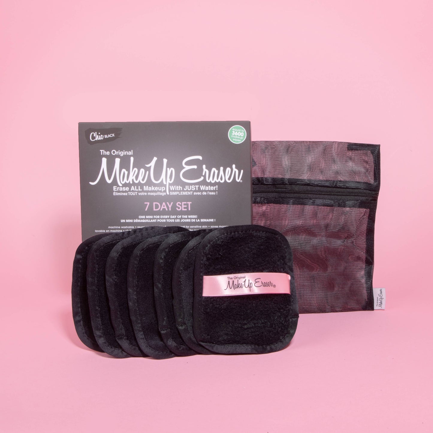 MakeUp Eraser 7-Day Set - CHIC BLACK