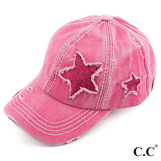 C.C. Glittery Vintage Star Cap