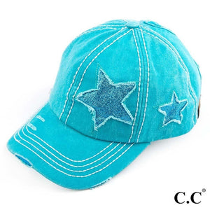 C.C. Glittery Vintage Star Cap