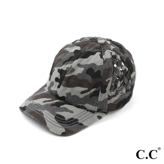 C.C. Camo Criss Cross Cap