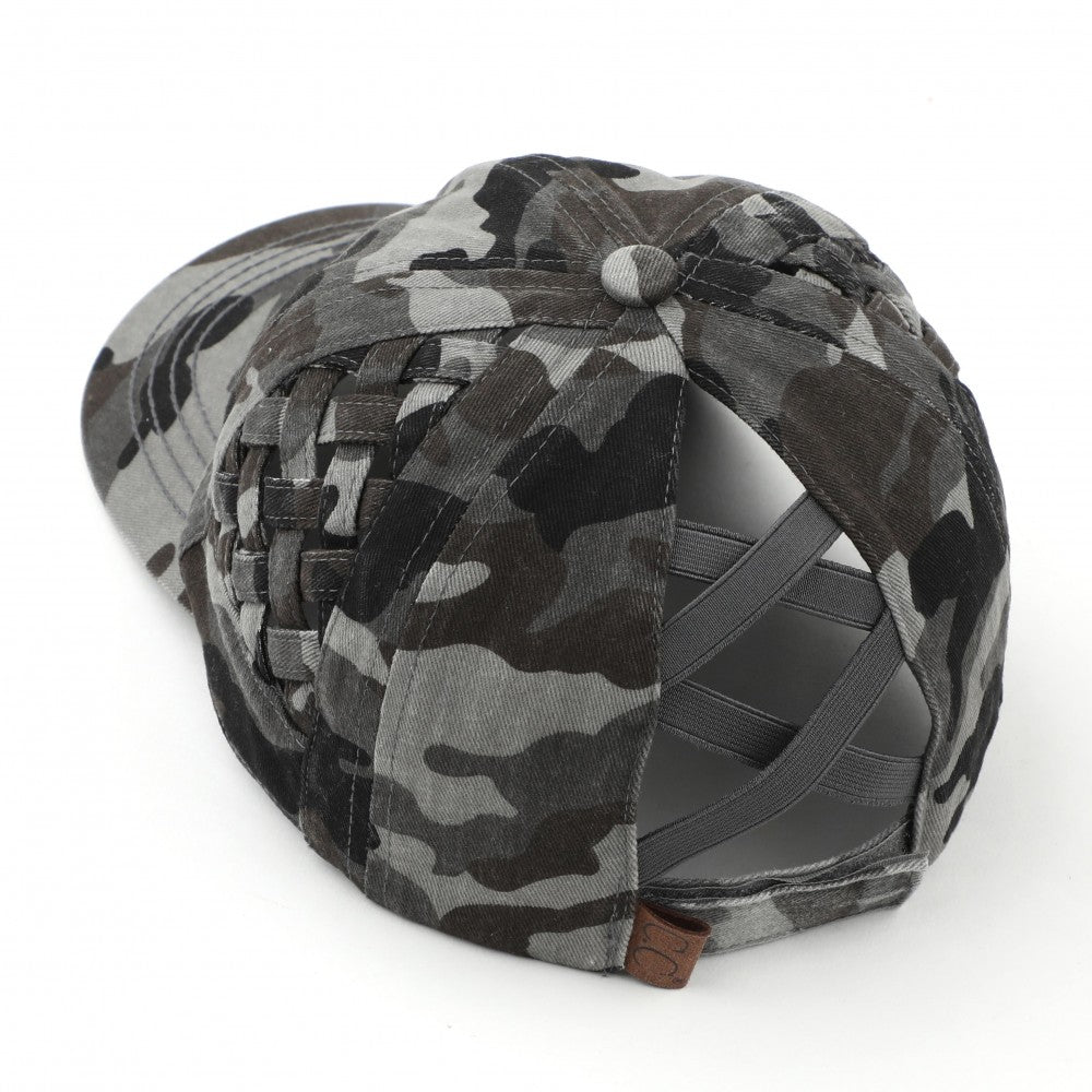 C.C. Camo Criss Cross Cap