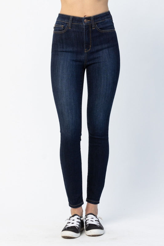 JUDY BLUE High Waist Back Phone Yoke Seam Skinny Jeans