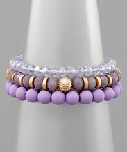 Load image into Gallery viewer, Mixed Bead 3 Row Bracelets