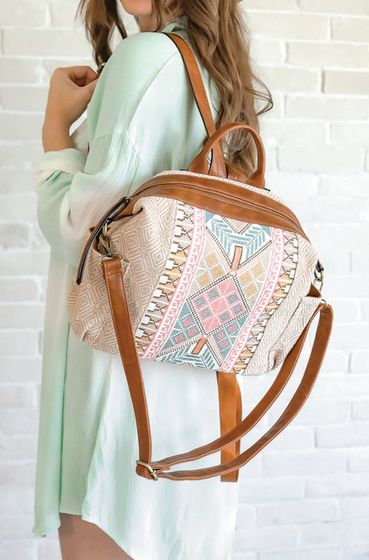 Sorbet Aztec Convertible Backpack/Satchel