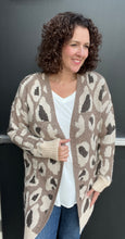 Load image into Gallery viewer, Mocha Animal Curvy Cardigan