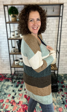 Load image into Gallery viewer, Colorful Wide Stripe Cardigan