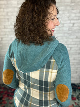 Load image into Gallery viewer, Fuzzy Plaid Hoodie with Pocket