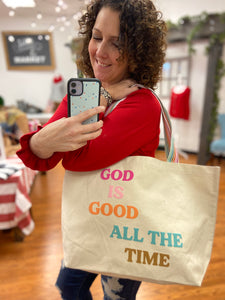 GOD IS GOOD Canvas Tote Bag