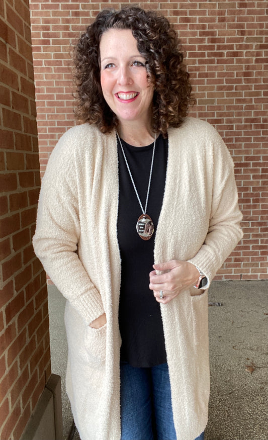 Cozy and Plush Cardigan - CREAM