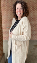Load image into Gallery viewer, Cozy and Plush Cardigan - CREAM