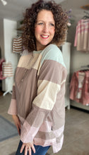 Load image into Gallery viewer, Boxy Color Block Pullover - MOCHA