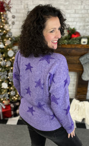 Violet Star Sweater