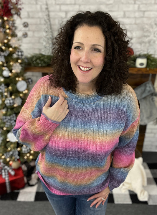 Rainbow Ombre Sweater