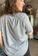 Load image into Gallery viewer, Shirred Back Tee with Pocket