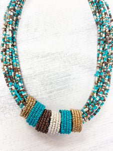 Layered Ring Bead Necklace