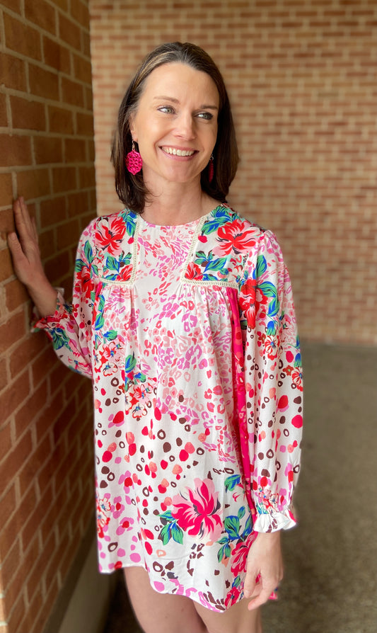 Fancy Mixed Floral Dress