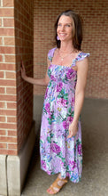 Load image into Gallery viewer, Floral Smocked Maxi Dress