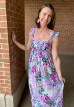 Load image into Gallery viewer, Floral Smocked Maxi Dress