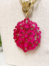 Load image into Gallery viewer, Damask Resin Necklace
