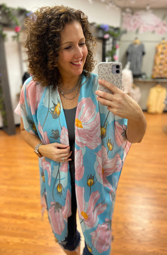 Bold Bloom Kimono