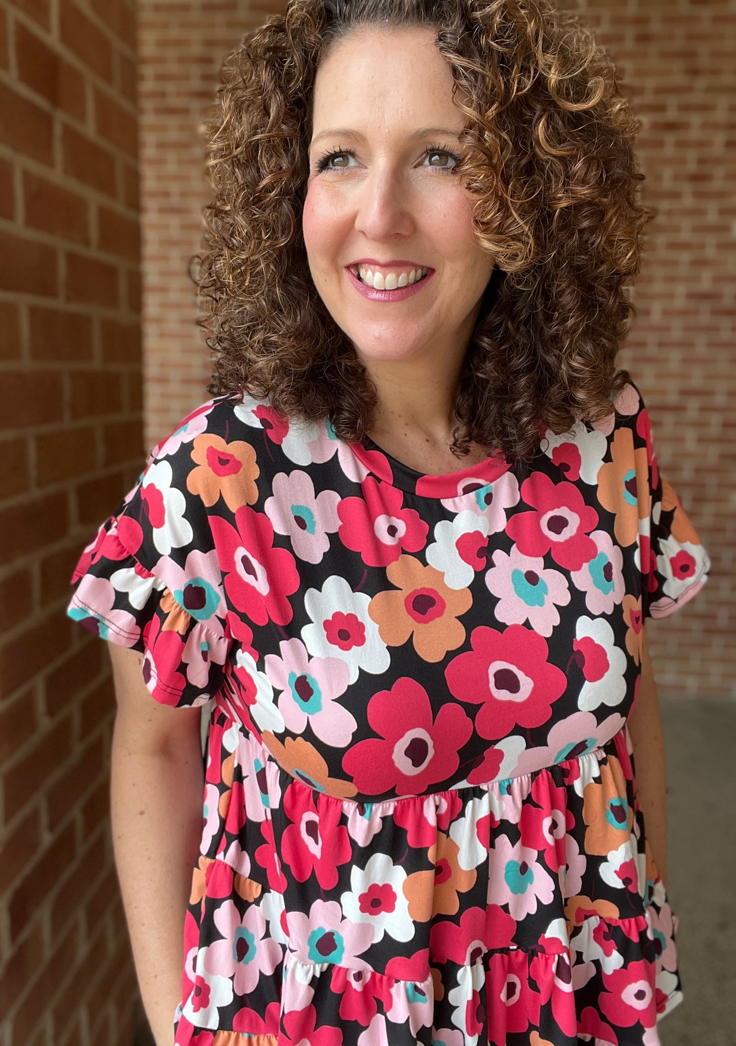 Fun Floral Tiered Top