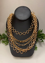 Load image into Gallery viewer, Multi Chain Circle Link Necklace