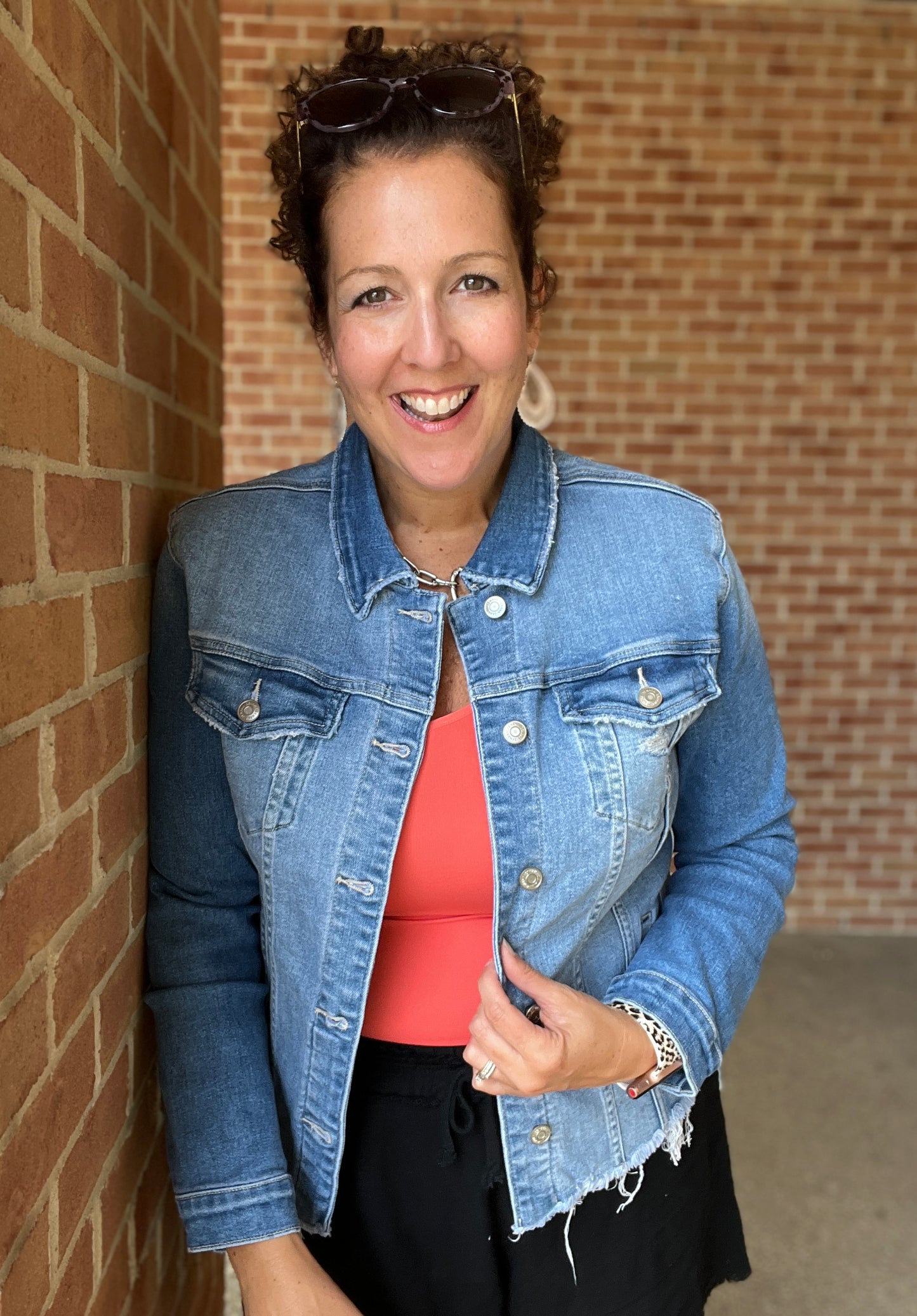 Distressed Denim Jacket