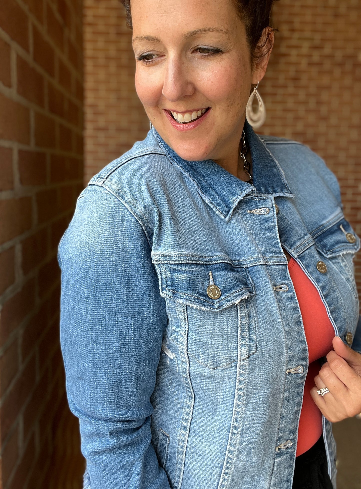 Distressed Denim Jacket